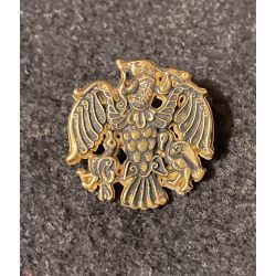 Rakamazi turulmadár aranyozott kitűző 