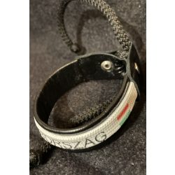 MAGYARORSZÁG bőr karkötő zászlóval