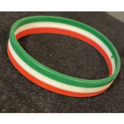 Magyar trikolor szilikon karkötő